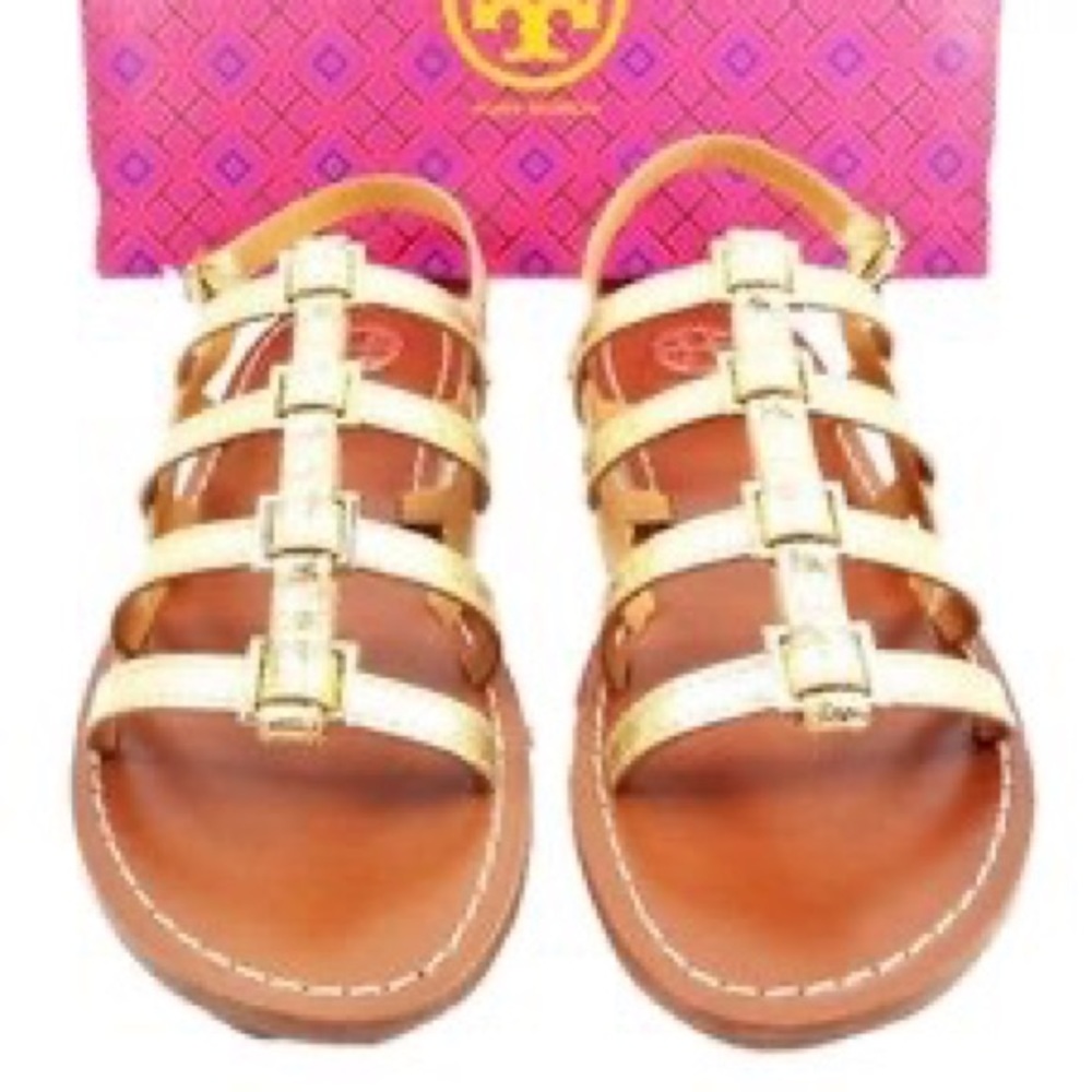 Gold Tory Burch sandals